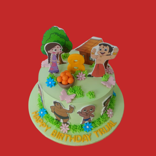 Chhota Bheem Theme Cake