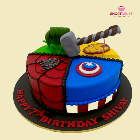 Super Man Theme Cake