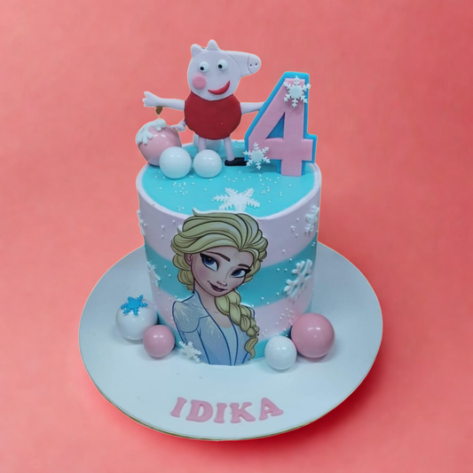 Peppa & Disney Theme  Cake