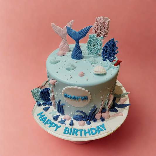 Mermaid Theme Cake