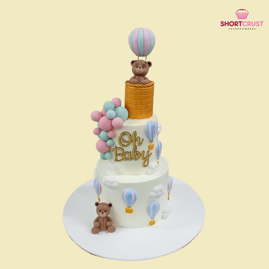 Three Tier Teddy Cake