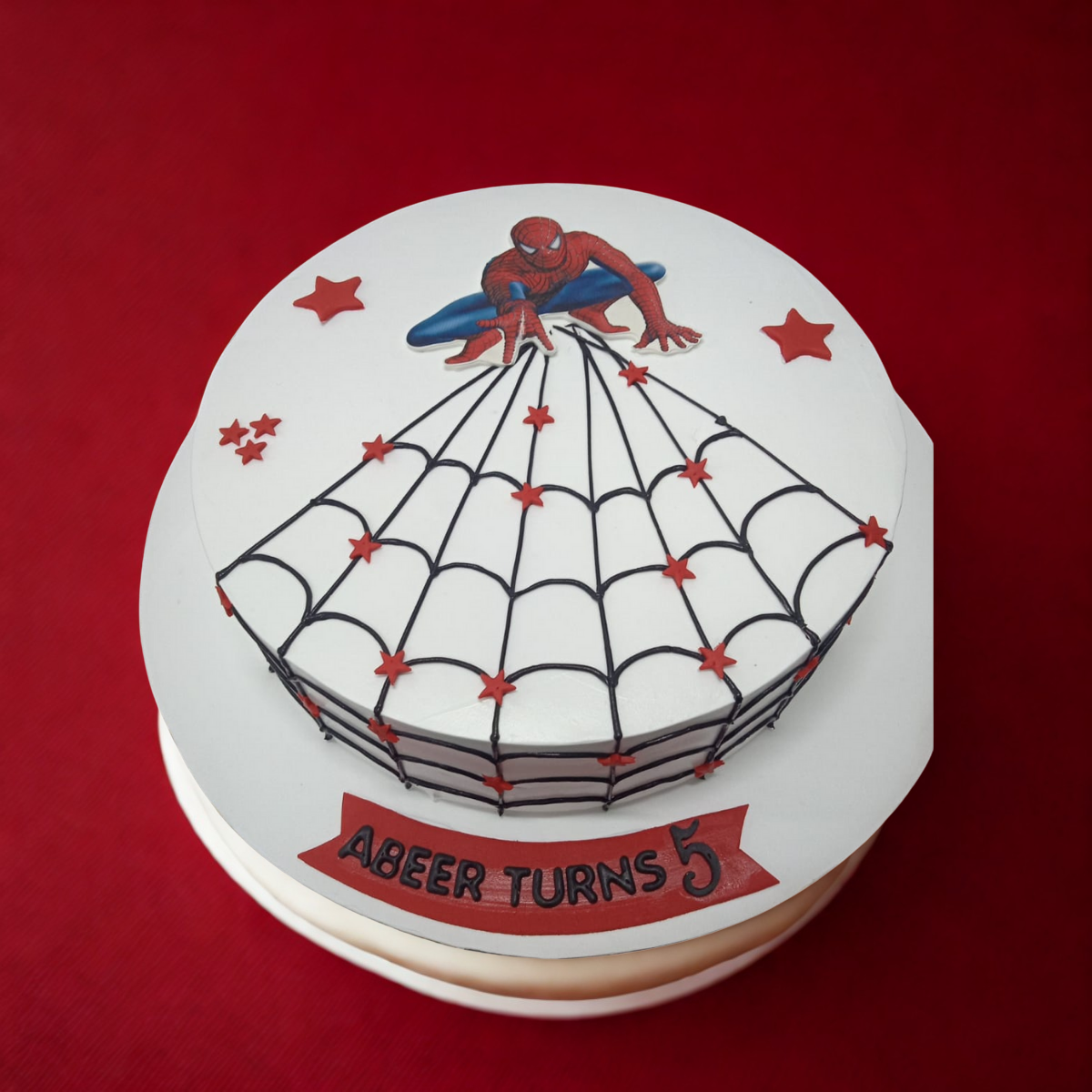 Spider Man Theme Cake