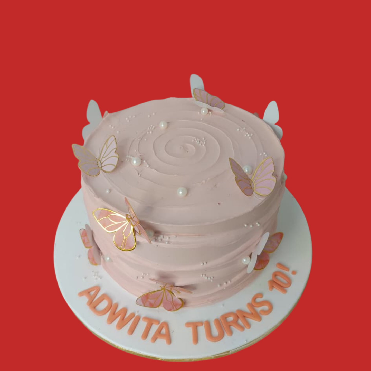 Butterfly Round Shape Cake