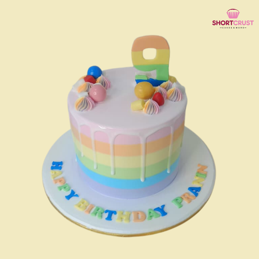 Rainbow Theme Cake