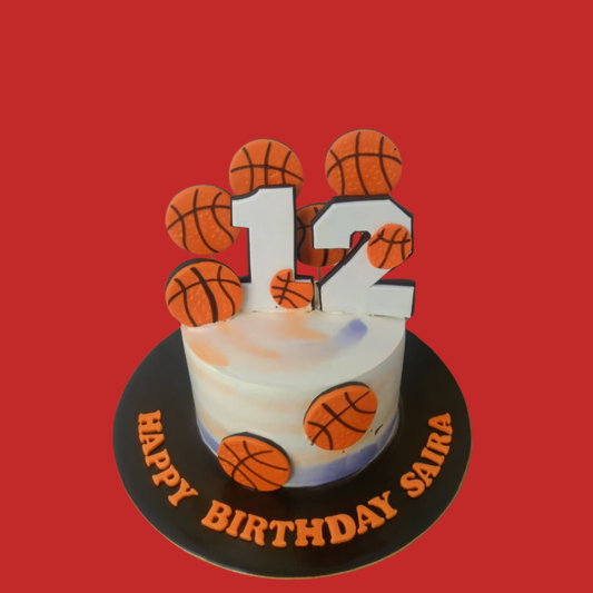 Basketball Theme Cake