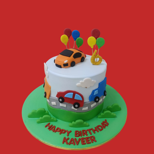 Car Theme Cake