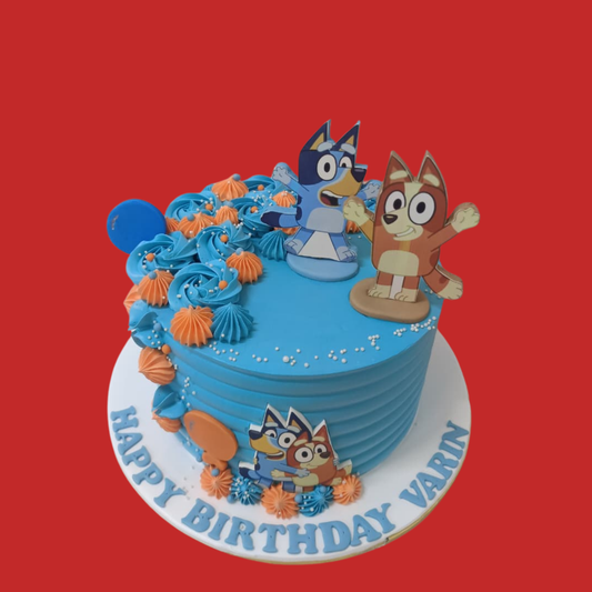 Bluey Theme Cake