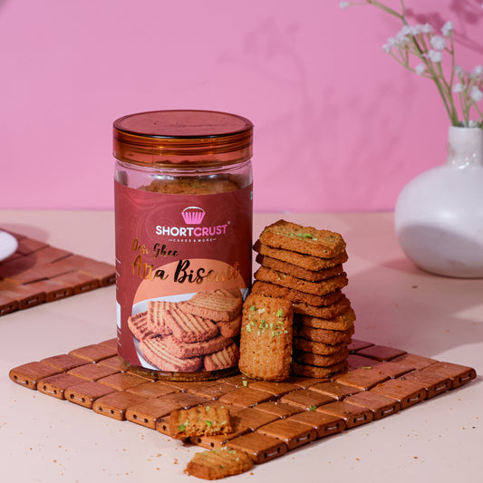 Desi Ghee Atta Cookies (2 x 250 Grams)