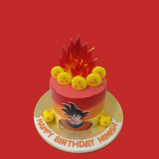 Dragon Ball Z Theme Cake