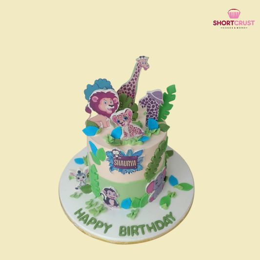 Jungle Theme Cake