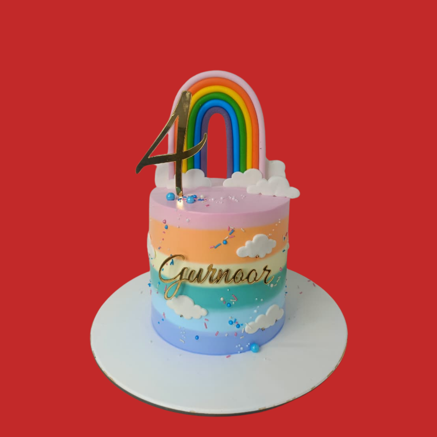 Rainbow Theme Cake