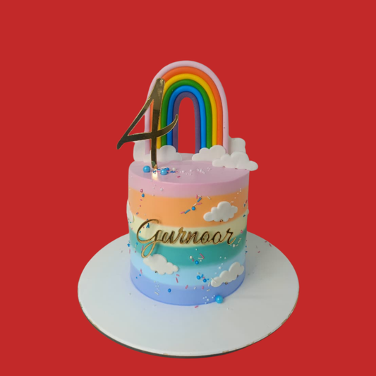 Rainbow Theme Cake