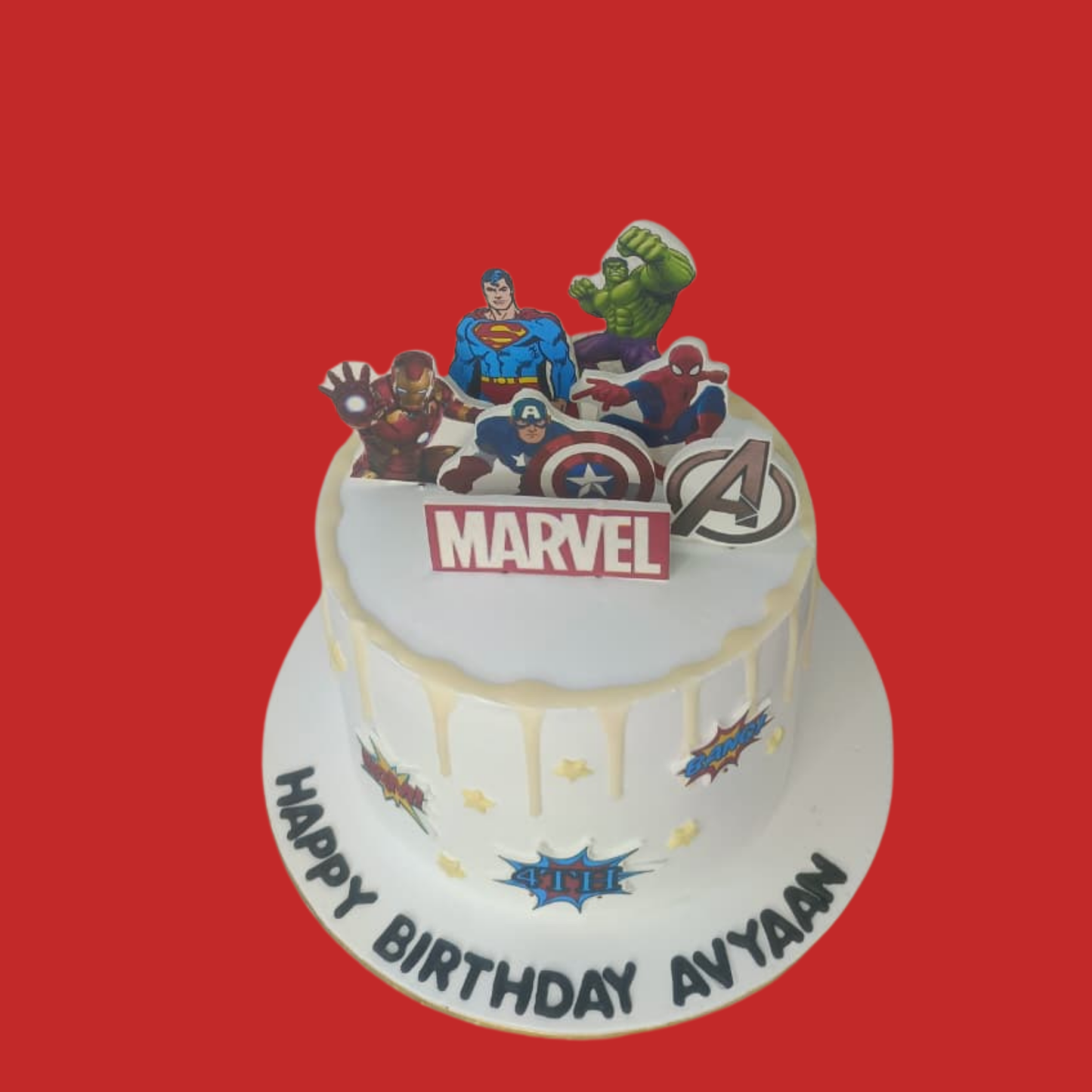 Marvel Avengers Theme Cake