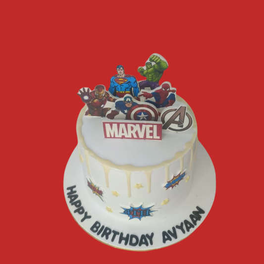 Marvel Avengers Theme Cake