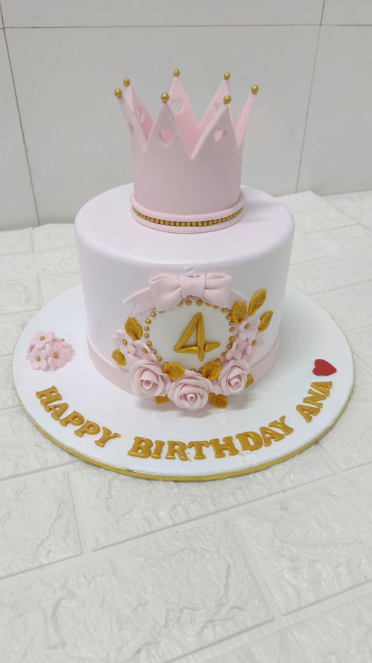 Princess Crown Theme Cake