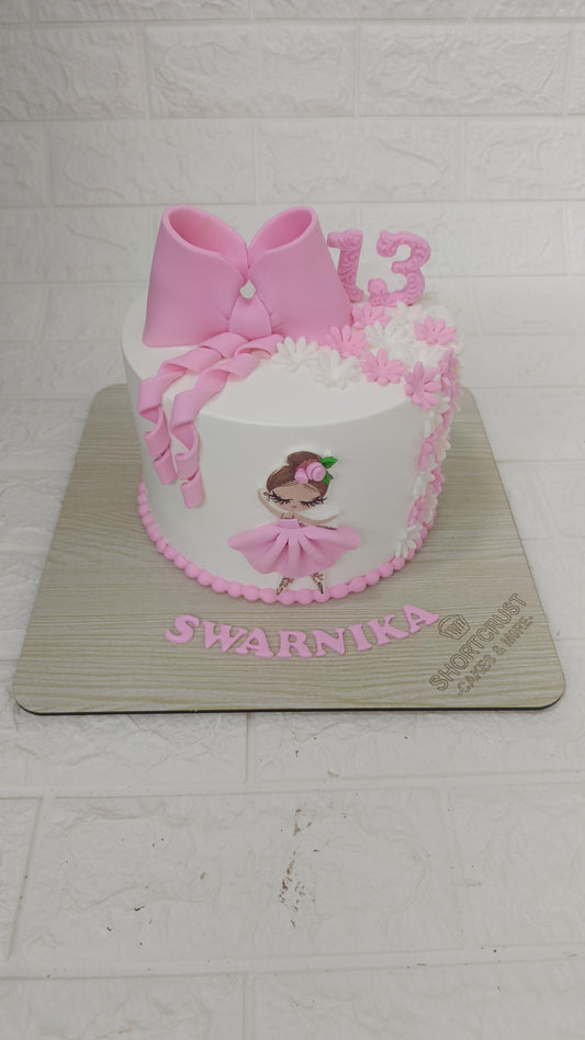 Girl's Birthday Theme Cake