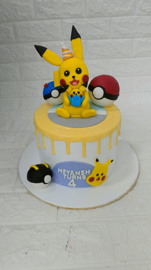 Pikachu Theme Cake