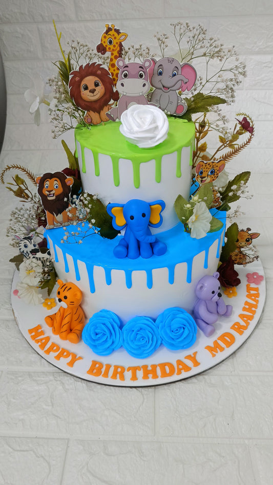 Jungle Theme Cake