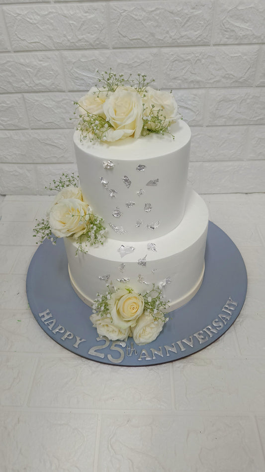 25th Anniversary Theme Cake