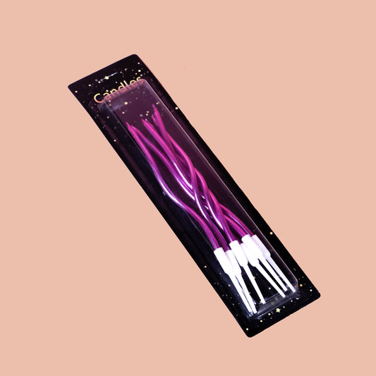 Zig Zag Tall Candle Set Of Six