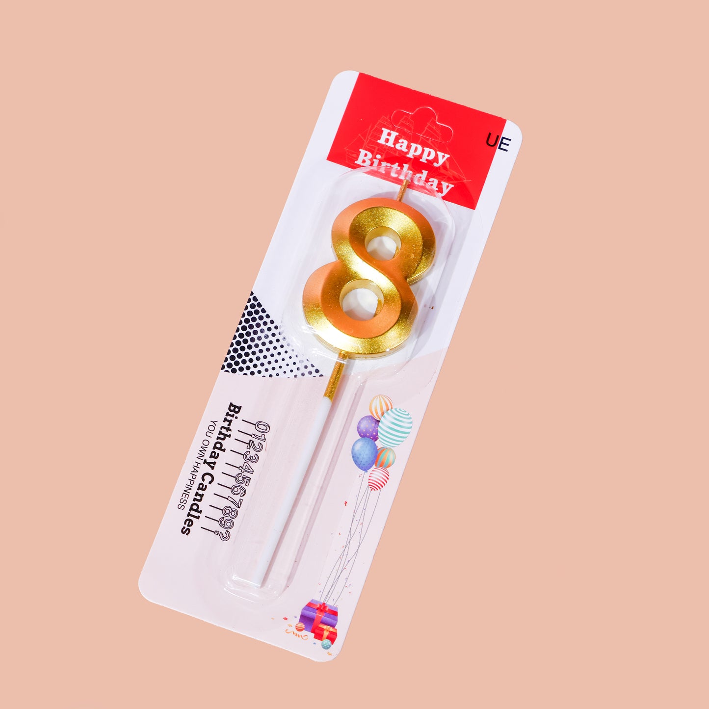 Eight Number Candle