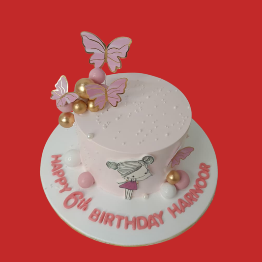 Butterfly Theme Cake