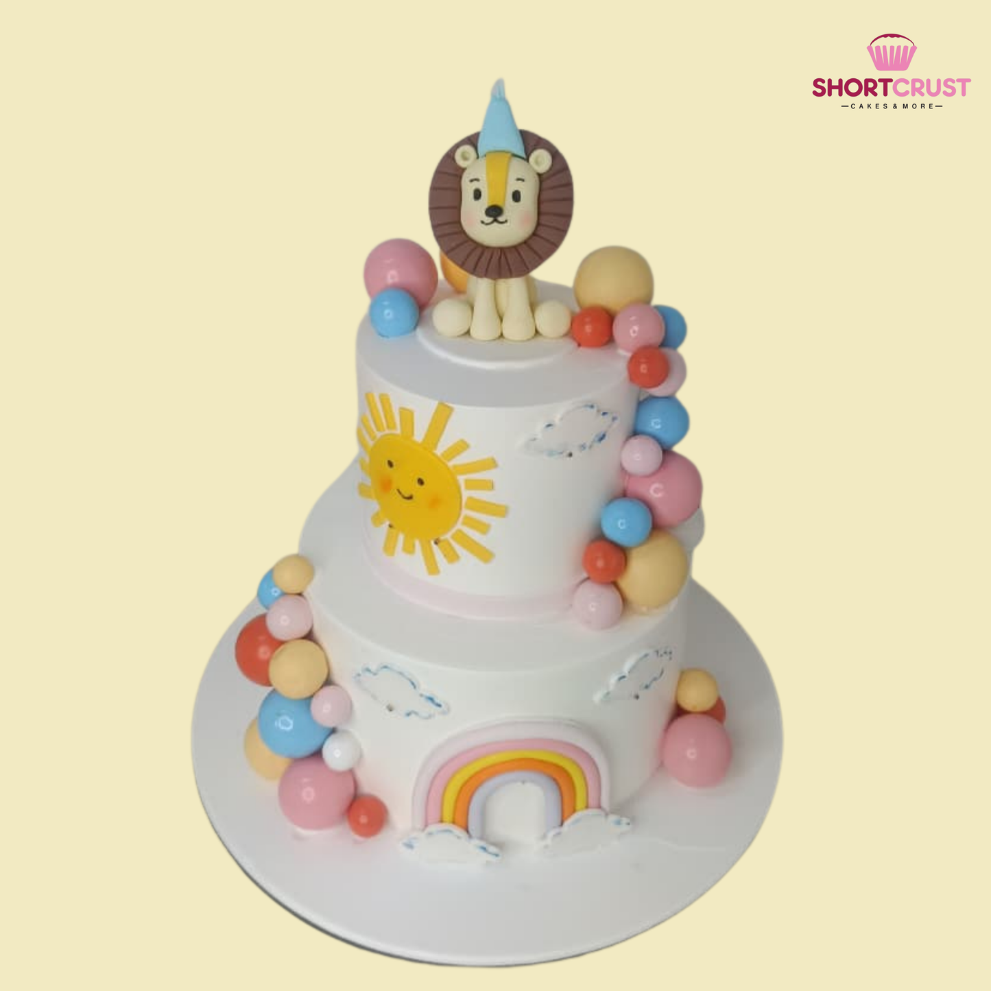 Lion Jungle Theme Cake